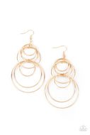 PAPARAZZI I Feel Dizzy - Gold Earrings