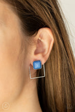 Load image into Gallery viewer, PAPARAZZI FLAIR and Square - Blue Earrings
