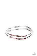 Load image into Gallery viewer, Paparazzi Gen Z Glamour - Red Bracelet
