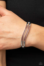 Load image into Gallery viewer, Paparazzi Gen Z Glamour - Red Bracelet
