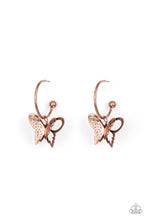 Load image into Gallery viewer, PAPARAZZI Butterfly Freestyle - Copper Earrings
