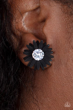 Load image into Gallery viewer, PAPARAZZI Sunshiny DAIS-y - Black Earrings
