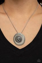 Load image into Gallery viewer, PAPARAZZI Make Me a MEDALLION-aire - Silver NECKLACE
