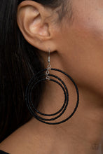 Load image into Gallery viewer, PAPARAZZI Colorfully Circulating - Black EARRINGS
