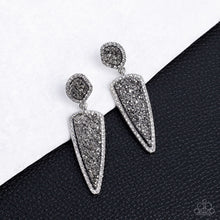 Load image into Gallery viewer, PAPARAZZI Druzy Desire - Silver EARRINGS
