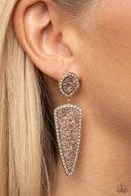 Load image into Gallery viewer, PAPARAZZI Druzy Desire - Gold EARRINGS
