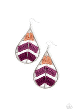 Load image into Gallery viewer, PAPARAZZI Nice Threads - Purple EARRINGS
