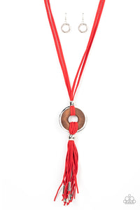 PAPARAZZI ARTISANS and Crafts - Red NECKLACE