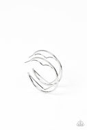 PAPARAZZI Love Goes Around - Silver Earrings