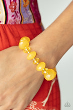 Load image into Gallery viewer, PAPARAZZI Keep GLOWING Forward - Yellow BRACELET

