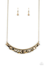 Load image into Gallery viewer, PAPARAZZI The Only SMOKE-SHOW in Town - Brass NECKLACE
