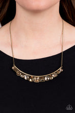 Load image into Gallery viewer, PAPARAZZI The Only SMOKE-SHOW in Town - Brass NECKLACE
