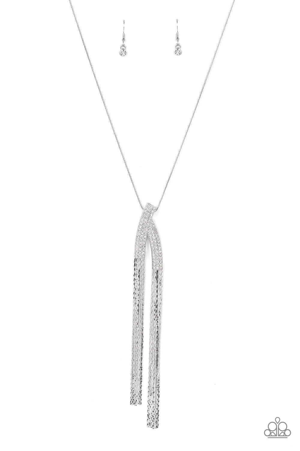 PAPARAZZI Out of the SWAY - White NECKLACE