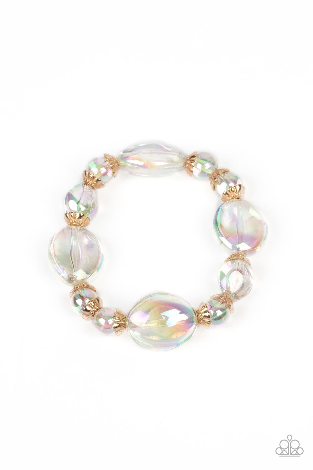 PAPARAZZI Iridescent Illusions - Gold BRACELET