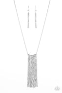 PAPARAZZI Stellar Crescendo - White NEACKLACE