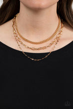 Load image into Gallery viewer, PAPARAZZI Galvanized Grit - Gold NECKLACES
