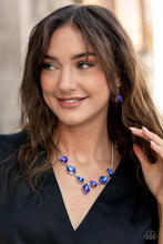 Load image into Gallery viewer, PAPARAZZI Glittering Geometrics - Purple NECKLACE
