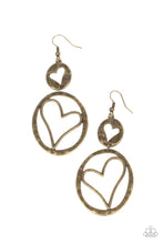 Load image into Gallery viewer, PAPARAZZI Enchanting Echo - Brass EARRINGS
