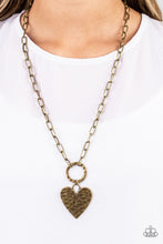 Load image into Gallery viewer, PAPARAZZI Brotherly Love - Brass NECKLACE
