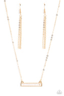 PAPARAZZI Devoted Darling - Gold NECKLACES