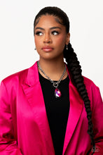 Load image into Gallery viewer, PAPARAZZI Edgy Exaggeration - Pink NECKLACE
