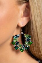 Load image into Gallery viewer, PAPARAZZI Wreathed in Watercolors - Green EARRINGS
