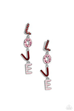 Load image into Gallery viewer, PAPARAZZI Admirable Assortment - Red L.O.V.E. Earrings
