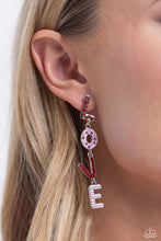 Load image into Gallery viewer, PAPARAZZI Admirable Assortment - Red L.O.V.E. Earrings
