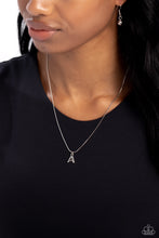 Load image into Gallery viewer, PAPARAZZI Seize the Initial - Silver - A - NECKLACES
