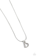 Load image into Gallery viewer, PAPARAZZI Seize the Initial - Silver - D NECKLACES
