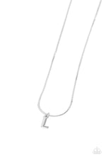 Load image into Gallery viewer, PAPARAZZI Seize the Initial - Silver - L - NECKLACES
