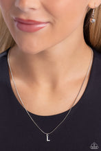 Load image into Gallery viewer, PAPARAZZI Seize the Initial - Silver - L - NECKLACES
