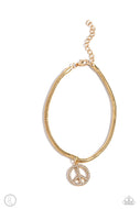 PAPARAZZI  Pampered Peacemaker - Gold Anklet