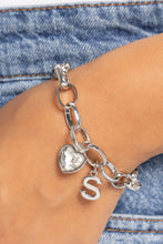 Load image into Gallery viewer, PAPARAZZI Guess Now Its INITIAL - White - "S" BRACELET
