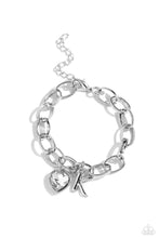 Load image into Gallery viewer, PAPARAZZI Guess Now Its INITIAL - White - K - bracelets
